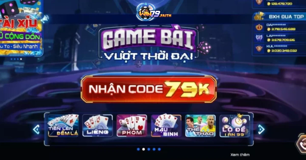 Các tựa game bài Win79 phổ biến nhất