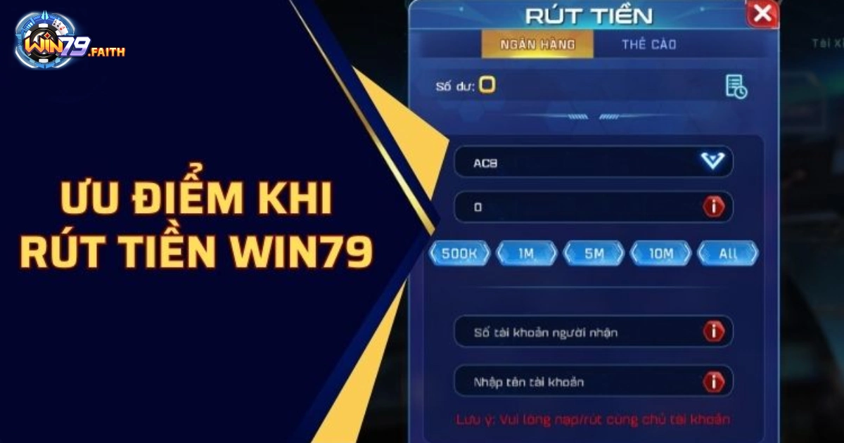 Thời gian xử lý giao dịch rút tiền Win79